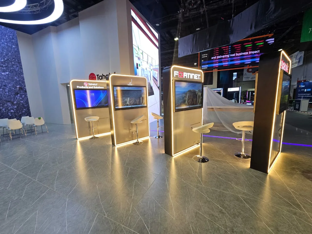 Tahaluf Al Emarat exhibition stand at GITEX Global 2025, Dubai World Trade Centre, built by Nova Elite