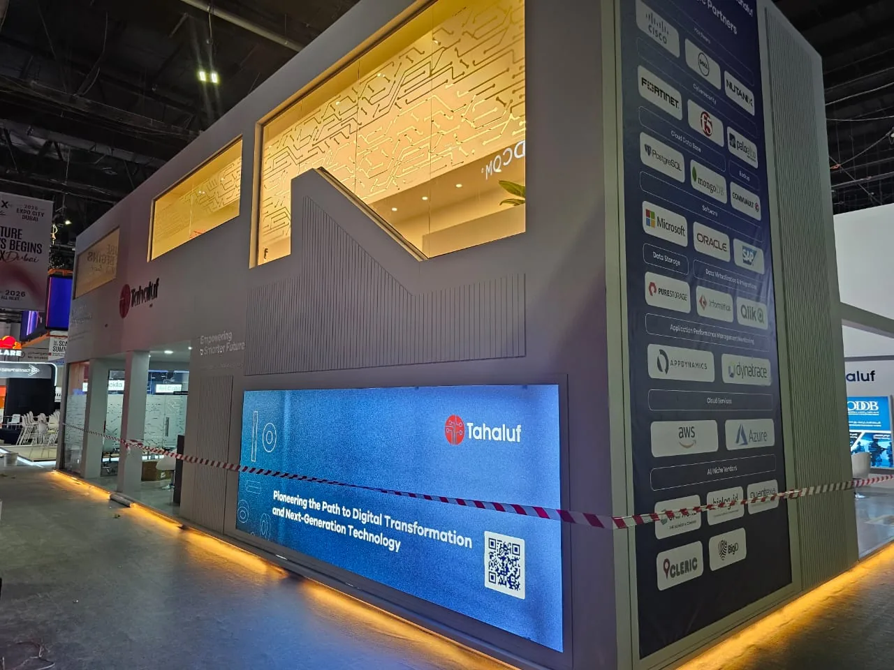 Tahaluf Al Emarat exhibition stand at GITEX Global 2025, Dubai World Trade Centre, built by Nova Elite