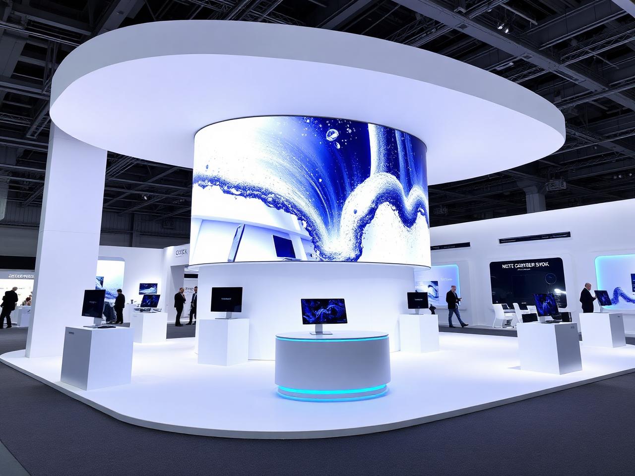 Curved LED Tech Experience for Enterprise Software Brand